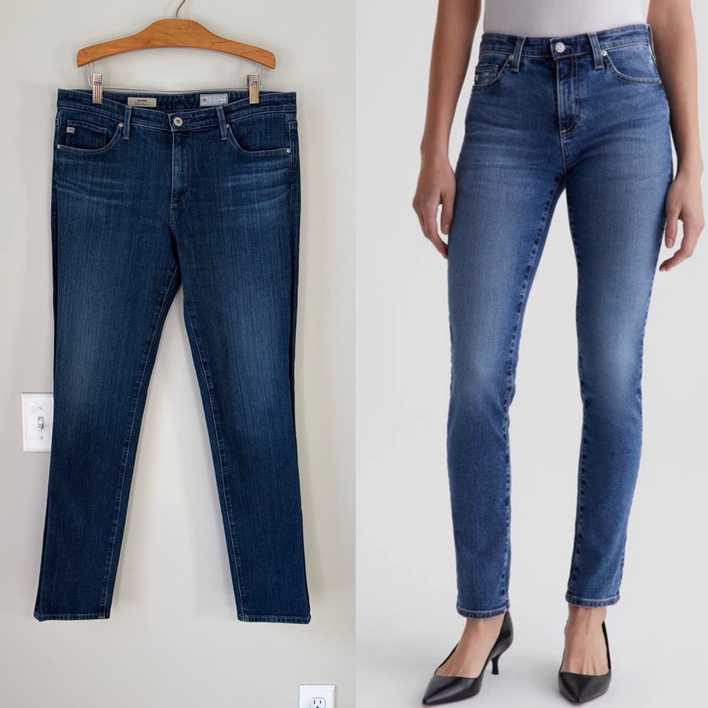 AG Adriano Goldschmied Contour 360 Prima Cigarette Leg Jeans Model Off Duty